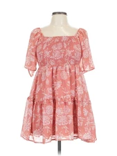 Justify Women Pink Casual Dress L