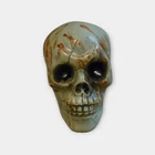 Plastic Skull Head Faux Blood Accent Creepy Scary Halloween Decor #2 +
