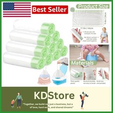 200 Pack Disposable Portable Potty Liners with Drawstring for Kids  Pets