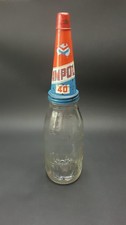 12: Rare Vintage 1960s Ampol Oil Pourer & Ampol 1 Imperial Quart Glass Bottle