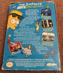 The Simpsons Bart vs. the Space Mutants (Nintendo NES 1991) Complete With Manual