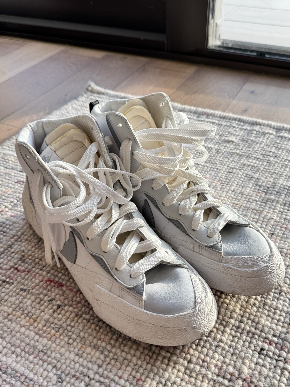 SACAI X NIKE Nike Sacai x Blazer Mid bianco grigio US 9 5 UK 8 5 EU 43