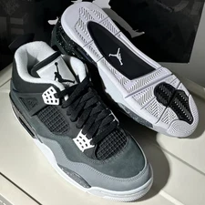 Men's Jordan 4 ''Fear'' Retro Mid Top Basketball Sneaker Shoes Size US 7-12