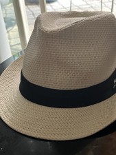 Panama Jack Men s Beige Panama Hat Solid Stra...