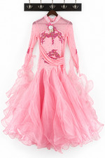 Women’s Floral Rhinestone Ballroom Dress Size Medium Dance Prom Waltz Quince