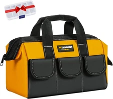 Tool Bag, Yellow, 31 Cm/12 Inches, Made of 1680D Polyester, Ideal for DIY and Cr