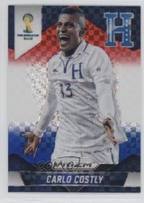 2014 Panini Prizm World Cup Red White & Blue Power Plaid Carlo Costly #115 0m1