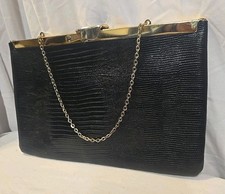 Vintage ETRA Embossed Leather Clutch Handbag ...