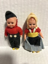 Vintage German Souvenir Costume Dolls Lot of 2-Giro Needs Legs Rejointed-3 About