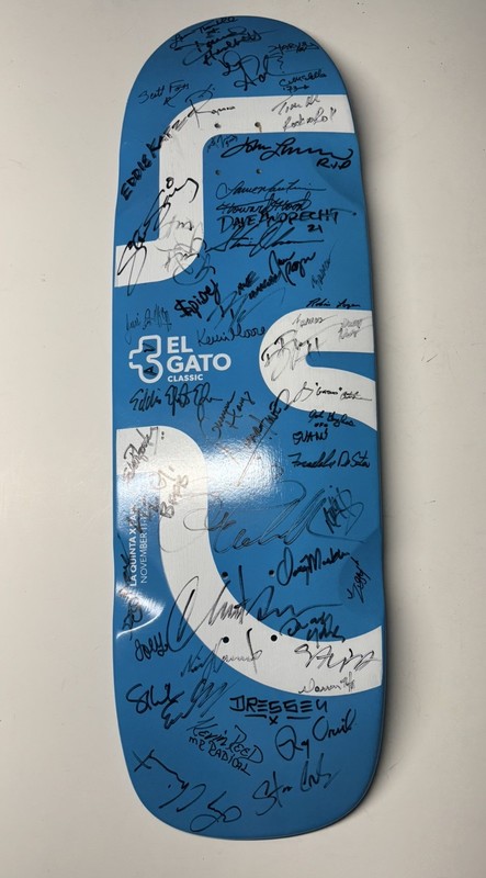 El Gato Classic 2022 Skateboard Deck Signed by 50+ - BONES BRIGADE - DOGTOWN