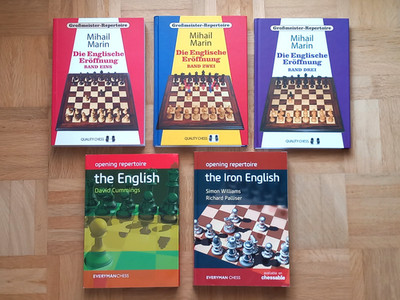 5 x Englische Eröffnung - 3x Mihail Marin - English Opening - Schach - Chess !!!