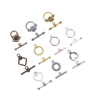 100 Sets Mixed Style Jewelry Finding Toggle Clasps For Diy Necklace Bracelet ...