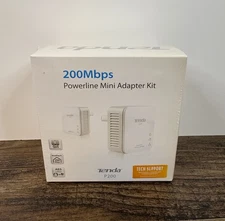 Tenda P200 Powerline Mini Adapter Kit Up to 200Mbps AES 128 Bit New Sealed