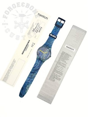 Swatch MoMA Special New Gent SUOZ335 The Starry Night by Vincent Van Gogh, 2021