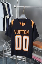 men black short sleeve men knitting big logo size M/L T-shirt