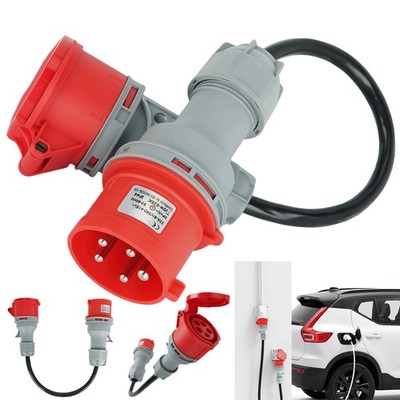 CEE Industriestecker Adapter 32A auf 16A mit IP44 Schutz für Außenbereich