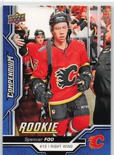 2018-19 Upper Deck Compendium Series 2  BLUE  ROOKIE  Spencer Foo  #833