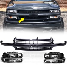 Bumper Black Grilleheadlights For Chevy 99-02 Silverado Ld 00-06 Suburban Tahoe Bumper Black Grilleheadlights For Chevy 99-02 Silverado Ld 00-06 Suburban Tahoe