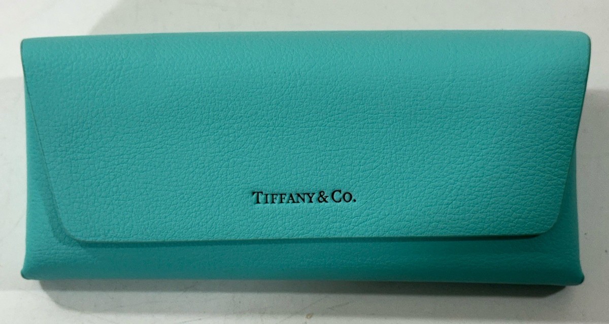 Tiffany & Co. Tiffany Blue Leather Eyewear Case Tiffany & Co. Sunglass Eyeglass Case + Bundle with eSHADES  main image 4