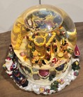 KIRKLAND Musical Waterglobe Snow Globe w/ Revolving Base Santa *Tested & Works — photo 7