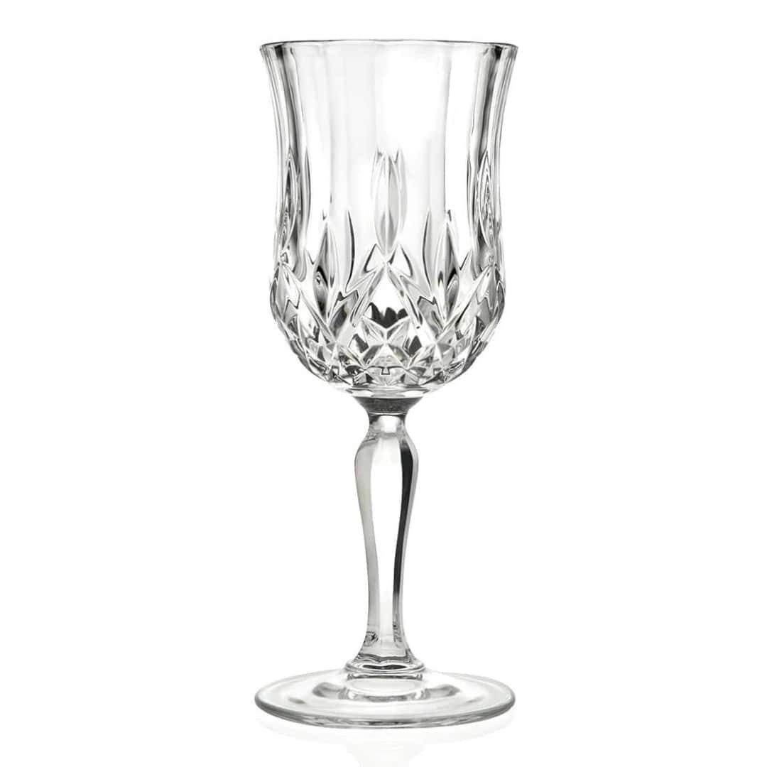 Set Of 6 Glasses Water Opera 23 Cl Eco Crystal - RCR Italiana - Cocktail Spritz