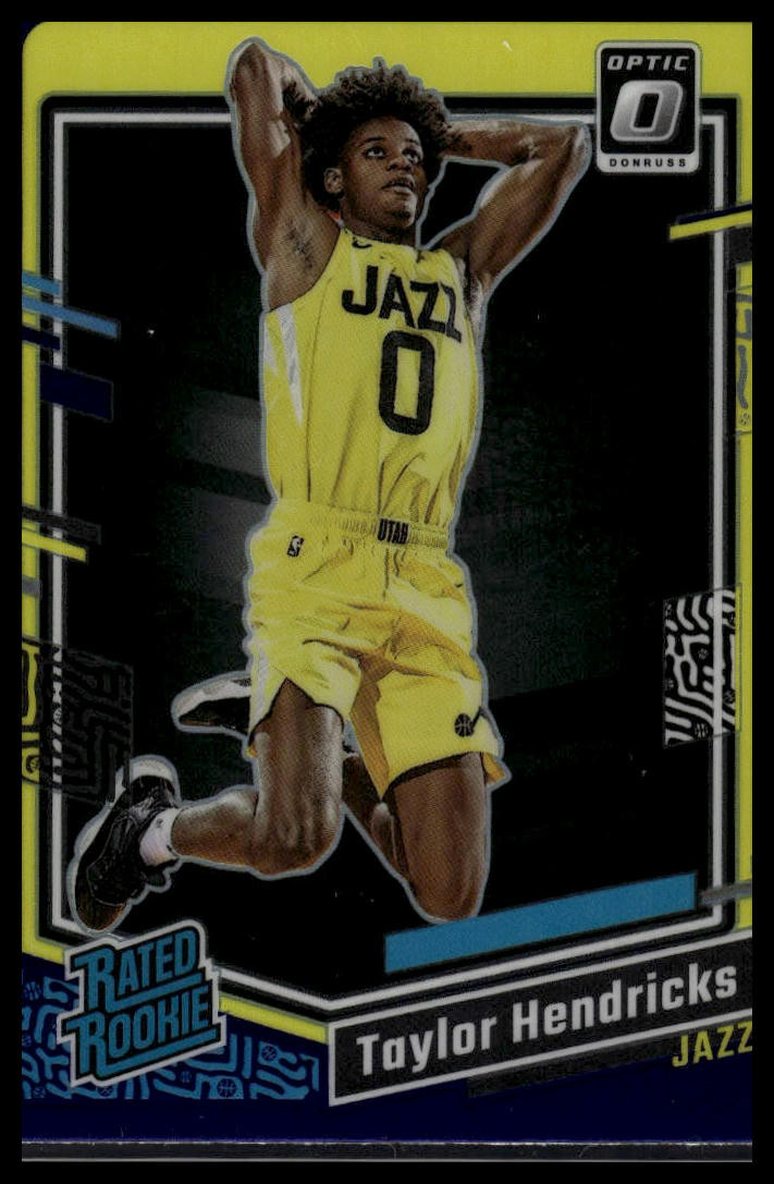 2023-24 Donruss Optic #233 Taylor Hendricks Purple Rated Rookie