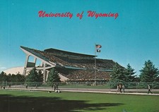 University of Wyoming Cowboys Jonah Field at War Memorial Stadium Postcard