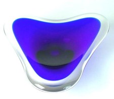 blaue WMF Kristall Glasschale - 35cm