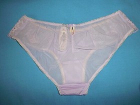 VICTORIA'S SECRET SEXY LITTLE THINGS Lavender Mesh/Smooth KEYHOLE PANTIES S/P