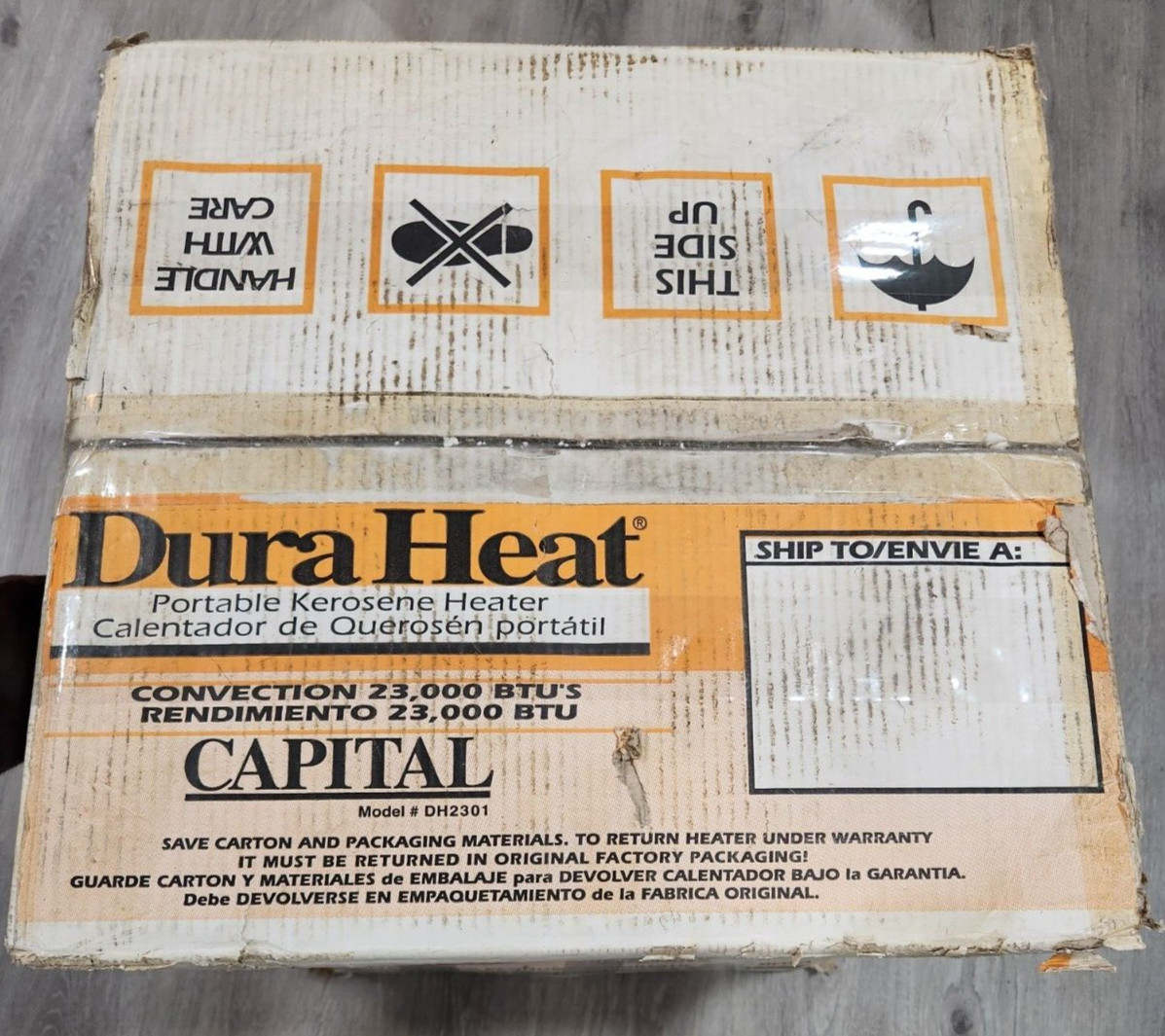 Dura Heat DH2303 Convection Kerosene Heater Portable Indoor New JB | eBay