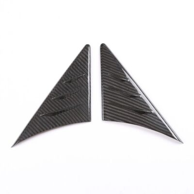 Real Carbon Fiber Front Door A-pillar Triangle Trim For GR Supra A90 MK5 2019-22