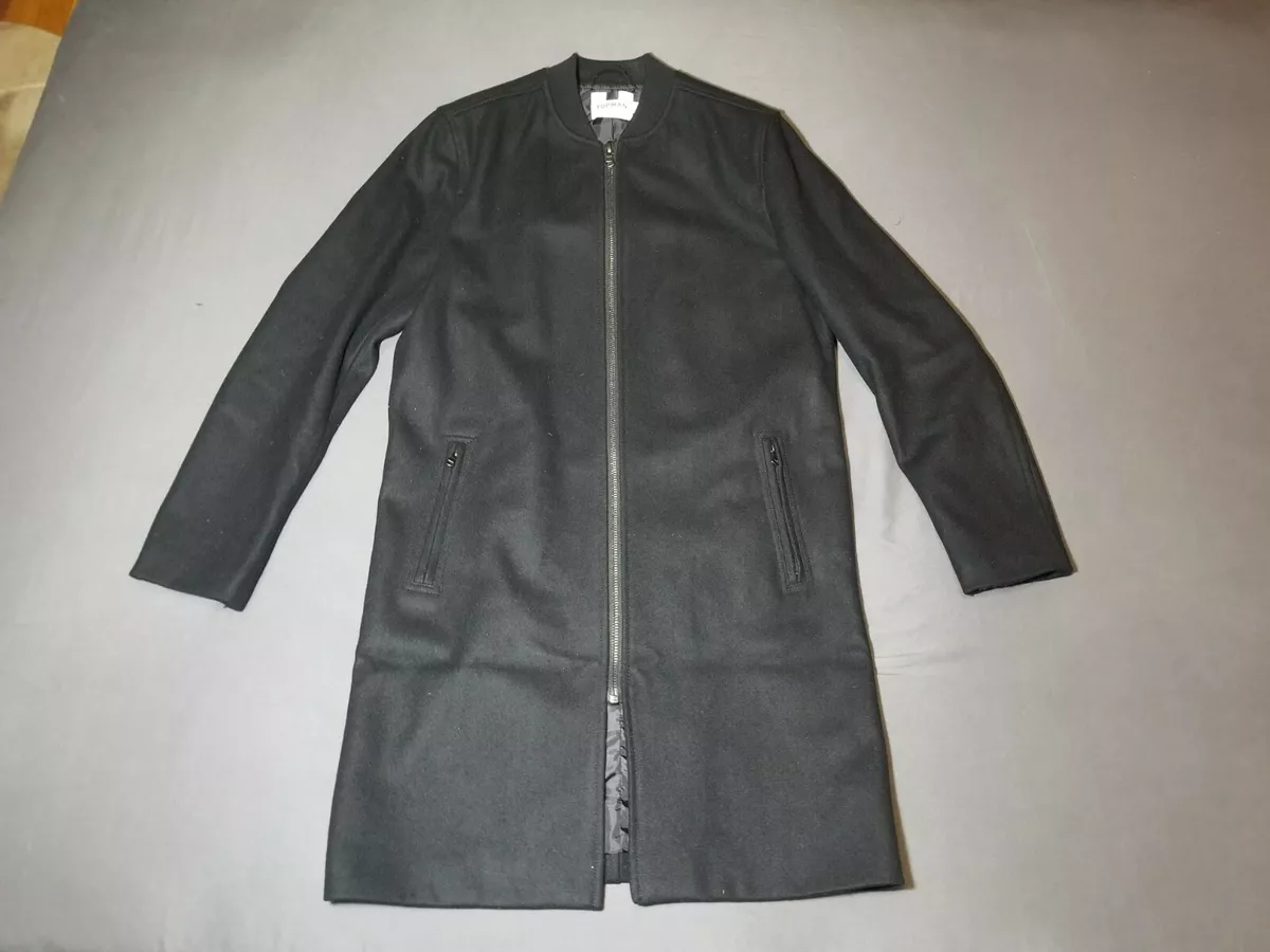 Black longline bomber jacket cheap mens