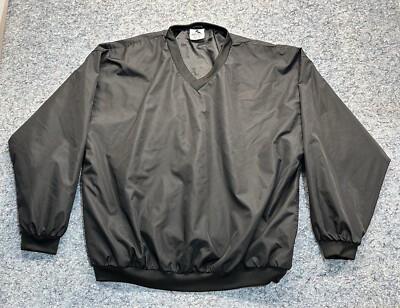 Augusta Sportswear Windbreaker Men’s 3XL Black Long Sleeve Performance  Polyester