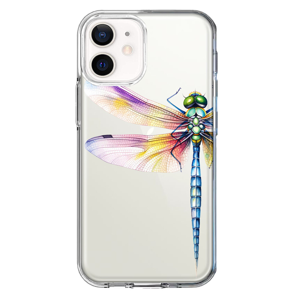 Mundaze Case for Apple iPhone 11 Watercolor Dragonfly