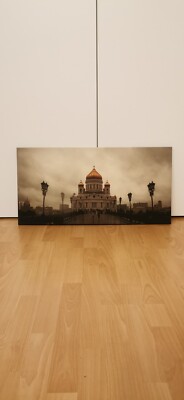 Leinwand Bild 80 cm x 40 cm Der Christ-Erlöser-Kathedrale in Moskau