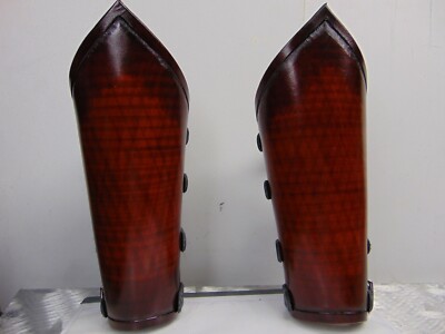 LEATHER PLAIN BROWN GAUNTLET POWER METAL...(MDLG0174)..... SINERGY