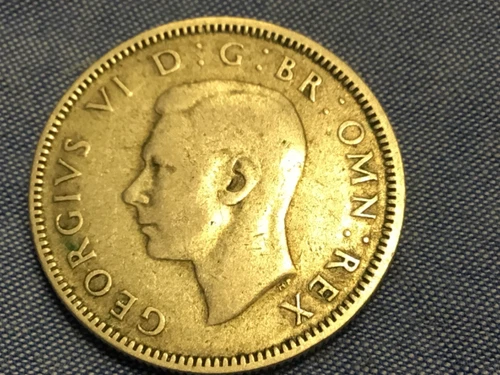 Photo of a 1943 George VI Shilling from an eBay listing that sold on Jan 14, 2026