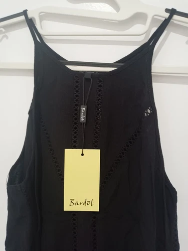 Bardot Black Singlet BNWT Size 6 - Picture 1 of 4