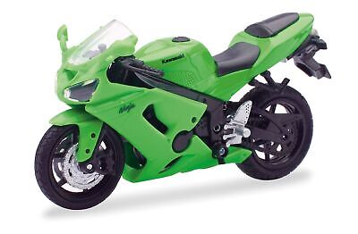 NEW RAY KAWASAKI NINJA ZX-6RR GREEN 1:18 MOTORCYCLE DIE CAST NEW RAY KAWASAKI NINJA ZX-6RR GREEN 1:18 MOTORCYCLE DIE CAST