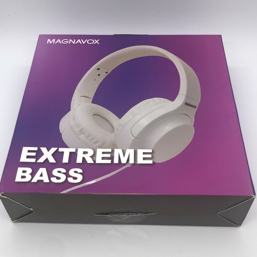 Magnavox Extreme Bass Wired Foldable Headphones ** Choose Black or White - Picture 8 of 12