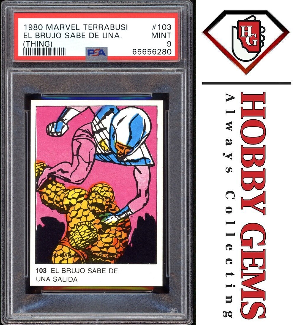 THE THING PSA 9 1980 Marvel Terrabusi #103