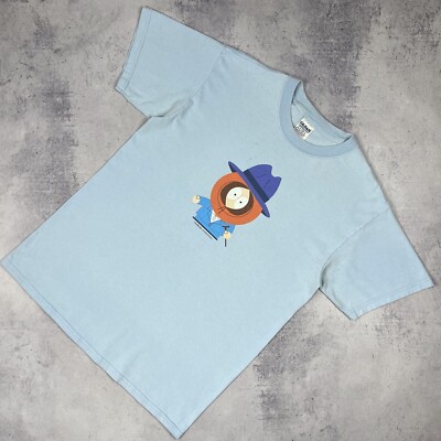 Vintage South Park Kenny Cartoon lustiges T-Shirt blau Größe Medium 2006 00er...