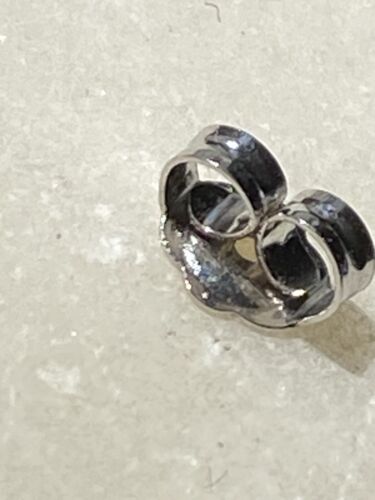 10k White Gold Single earring back - Picture 2 of 6
