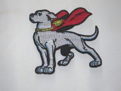 Super Pet Superman's Dog Krypto 3 5'' x 4'' Sewn On/Iron On Patch.  Great Quality!