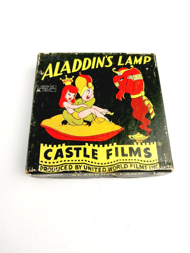 Vintage Aladdin Lamp #752 Carton Complete Edition 8MM Castle Film Reel Movie