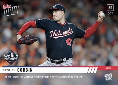 2019 Topps Now 1077 Patrick Corbin