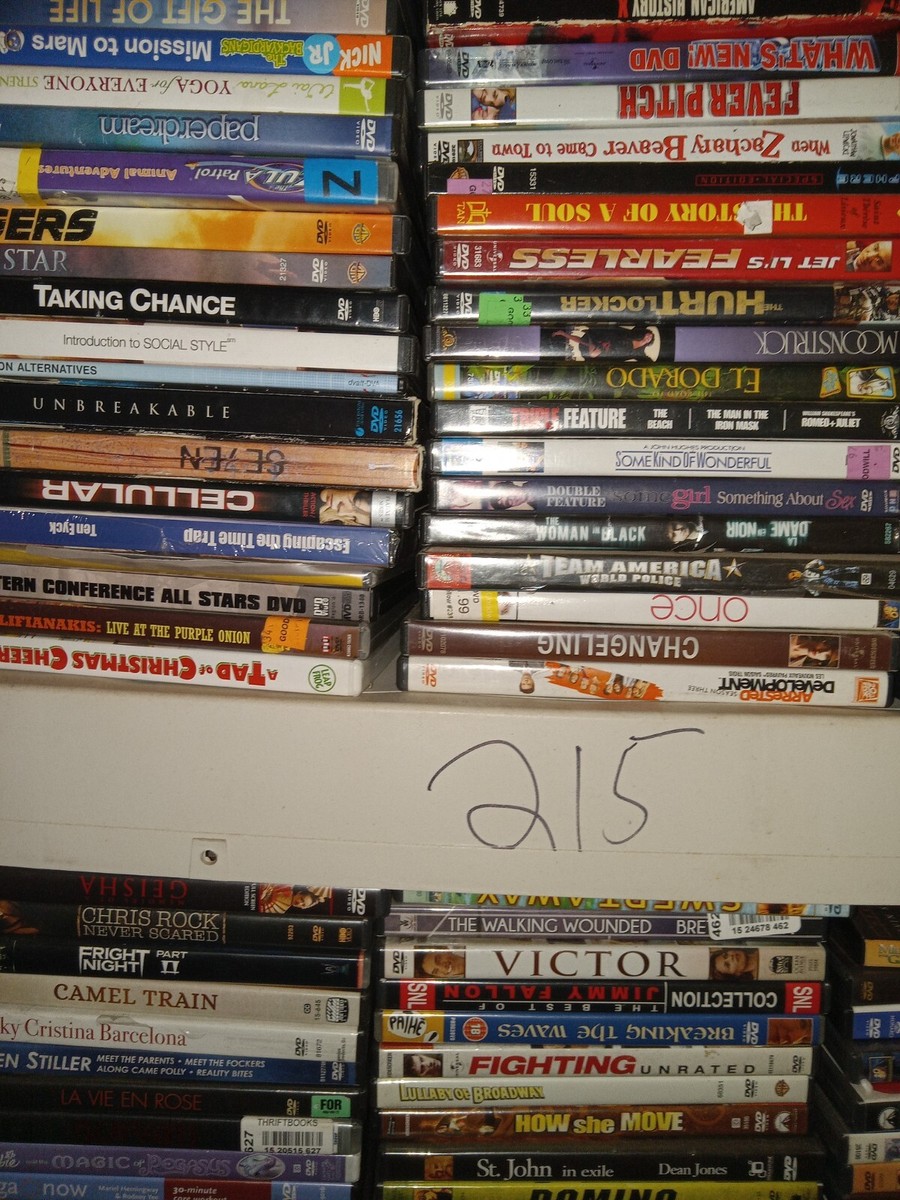 100s of DVDS to choose from, harder to find titles! build