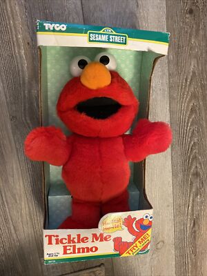 Elmo Plush Tickle My Elmo Vintage Tickle Me Elmo (working) W/ Book