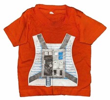 Vtg 80s Youth Star Wars Lucas Films 1981 Orange T Shirt Small 2-4