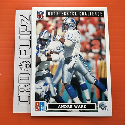1991 Upper Deck Domino's The Quarterbacks #9 Andre Ware Detroit Lions